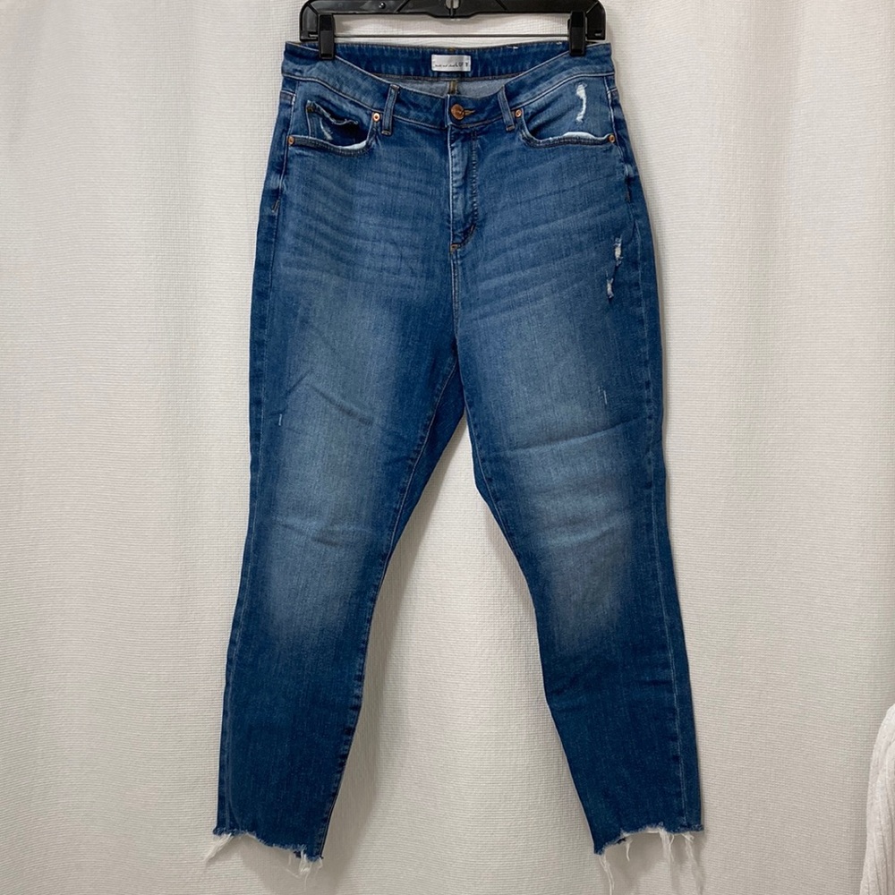LOFT Curvy High Waist Skinny Ankle Jean